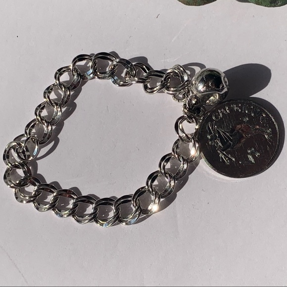 VTG WELLS .925 Signed Capricorn Charm Bracelet - Picture 4 of 5